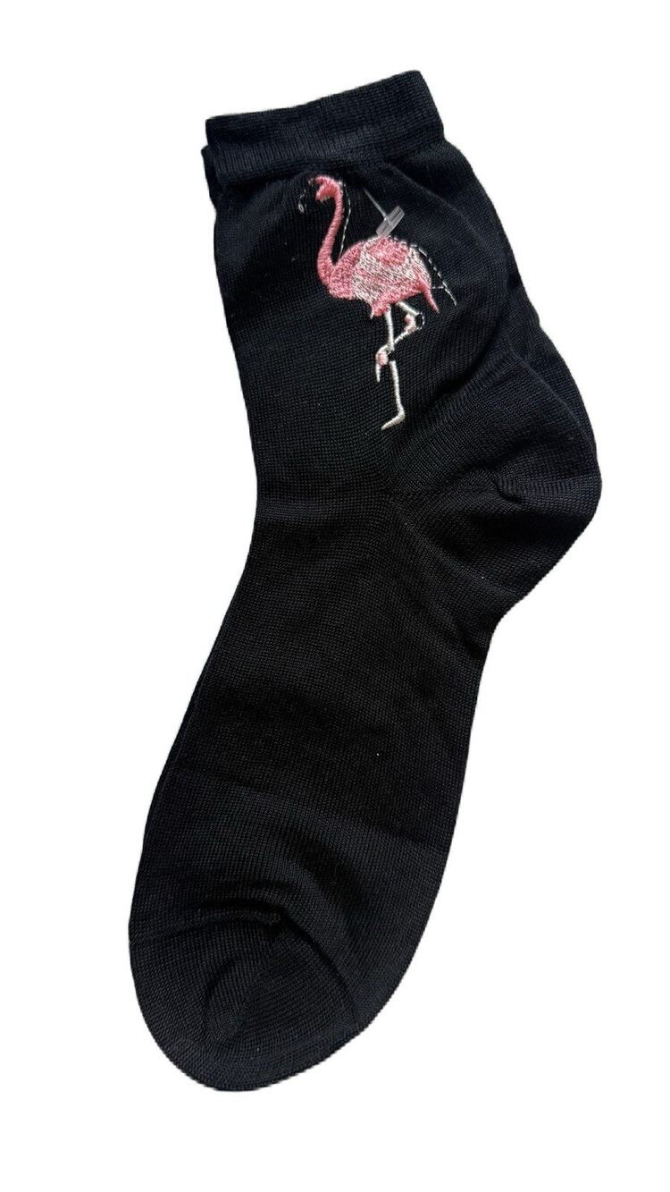 Maria La Rosa Embroidery Silk Socks New (read description)